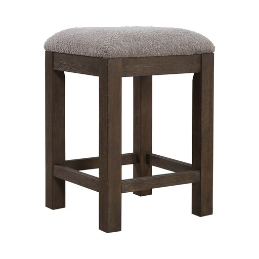Cascade Falls - Upholstered Console Stool - Satin Espresso – Counter Height (24"-27") by Liberty Furniture at Furniture Wholesale Plus , Nashville furniture store