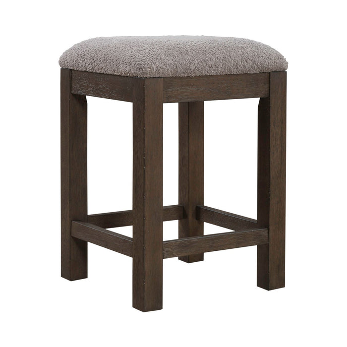 Cascade Falls - Upholstered Console Stool - Satin Espresso – Counter Height (24"-27") by Liberty Furniture at Furniture Wholesale Plus , Nashville furniture store