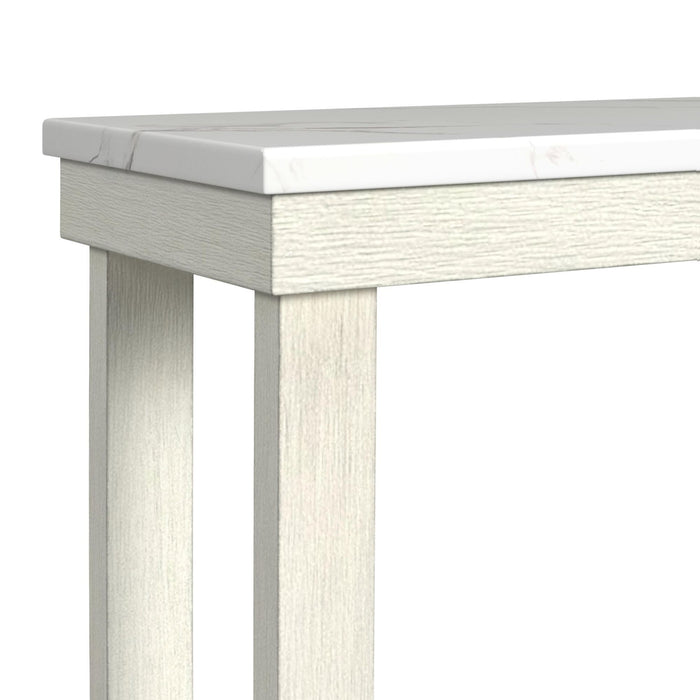 Catilin - Sofa Table - Brushed White – Sofa Tables by Elements International at Furniture Wholesale Plus , Nashville furniture store