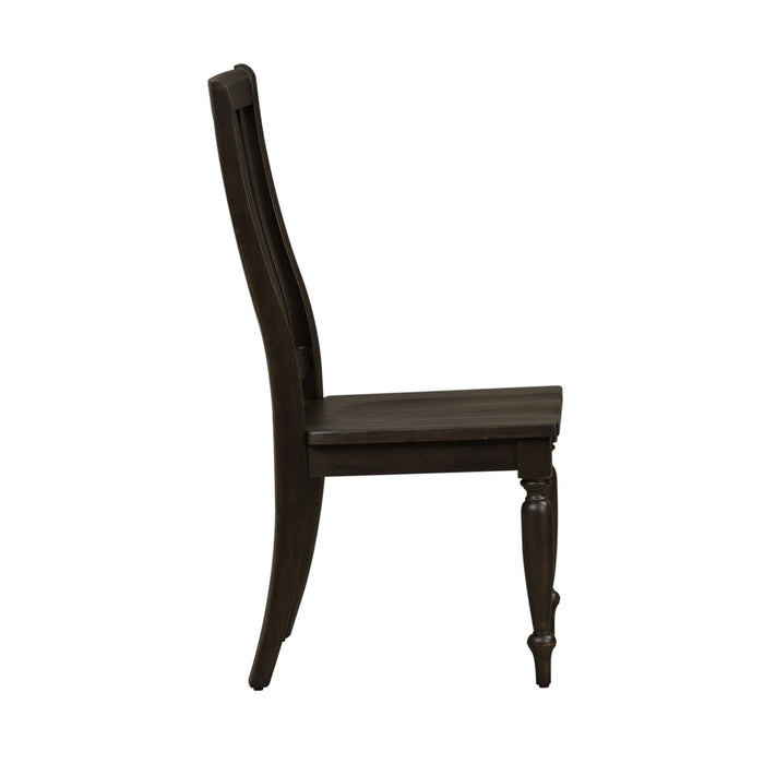 Harvest Home - Slat Back Side Chair - Chalkboard – Side Chairs by Liberty Furniture at Furniture Wholesale Plus , Nashville furniture store