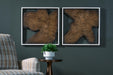 Landley - Wall Decor Set (Set of 2) - Brown / White – Wall Decor by Signature Design by Ashley® at Furniture Wholesale Plus , Nashville furniture store