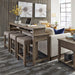 Parkland Falls - Upholstered Console Stool - Weathered Taupe – Counter Height (24"-27") by Liberty Furniture at Furniture Wholesale Plus , Nashville furniture store