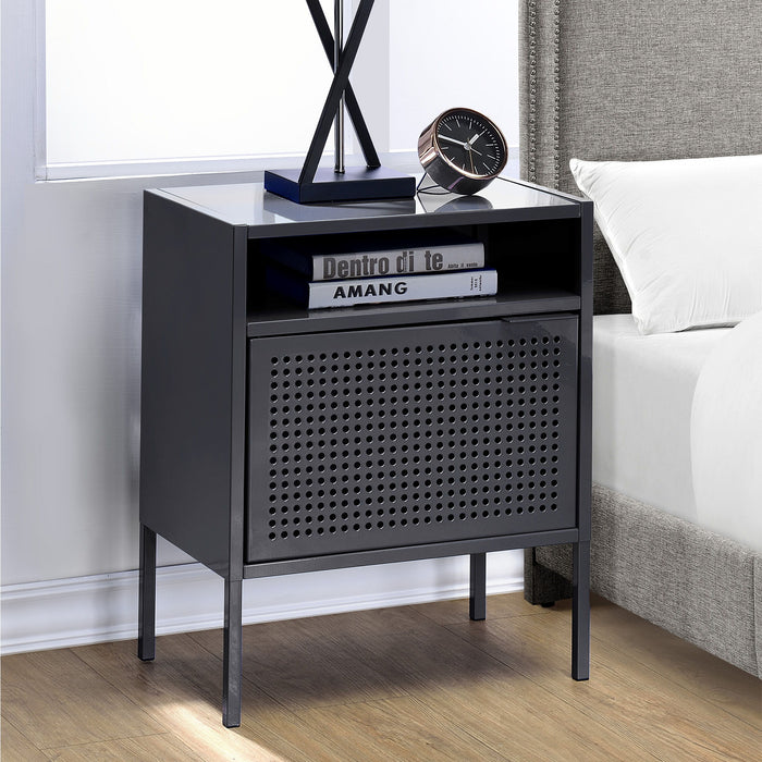Ember - Nightstand With Usb – Nightstands w/ Charging Stations by Elements International at Furniture Wholesale Plus , Nashville furniture store