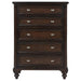 Andover - 5-Drawer Chest Of Drawers - Dark Oak – Accent Chests by Coaster Fine Furniture at Furniture Wholesale Plus , Nashville furniture store