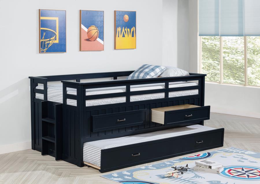 Carlsbad - Wood Captains Bed With Trundle – Trundle Beds by Coaster Fine Furniture at Furniture Wholesale Plus , Nashville furniture store