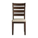 Jax - Ladder Back Side Chair (Set of 2) - Smokey Walnut – Chair Sets by Elements International at Furniture Wholesale Plus , Nashville furniture store