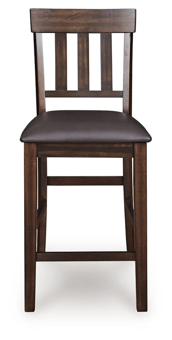 Haddigan - Upholstered Barstool (Set of 2) - Dark Brown – Stool Sets by Signature Design by Ashley® at Furniture Wholesale Plus , Nashville furniture store