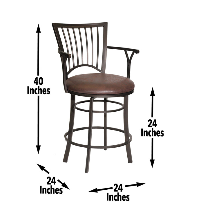 Bayview - Swivel Stool - Premium Bar Height (28"-30") from Steve Silver Furniture - Just $289! Shop now at Furniture Wholesale Plus  We are the best furniture store in Nashville, Hendersonville, Goodlettsville, Madison, Antioch, Mount Juliet, Lebanon, Gallatin, Springfield, Murfreesboro, Franklin, Brentwood