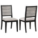 Elodie - Wood Dining Side Chair (Set of 2) - Gray And Black – Chair Sets by Coaster Fine Furniture at Furniture Wholesale Plus , Nashville furniture store