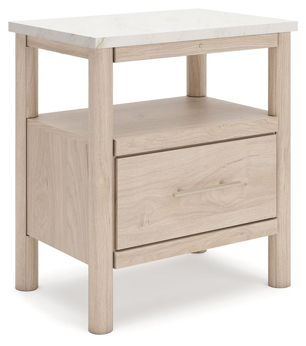 Cadmori - One Drawer Night Stand – Nightstands w/ Charging Stations by Signature Design by Ashley® at Furniture Wholesale Plus , Nashville furniture store