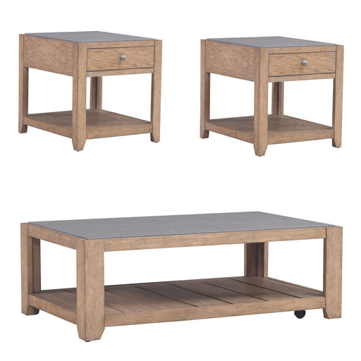 Millstone - 3 Piece Set (1 Cocktail 2 End Tables) - Nutmeg – Table Sets by Liberty Furniture at Furniture Wholesale Plus , Nashville furniture store
