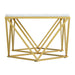 Riko - Rectangular Coffee Table With Metal Leg - Gold – Coffee Tables by Elements International at Furniture Wholesale Plus , Nashville furniture store