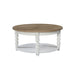 Turnberry Park - Round Cocktail Table - Washed White – Cocktail Tables by Liberty Furniture at Furniture Wholesale Plus , Nashville furniture store