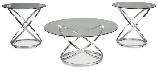 Hollynyx - Occasional Table Set (Set of 3) - Chrome Finish – Table Sets by Signature Design by Ashley® at Furniture Wholesale Plus , Nashville furniture store