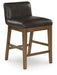 Cabalynn - Upholstered Barstool (Set of 2) - Two-tone Brown – Stool Sets by Signature Design by Ashley® at Furniture Wholesale Plus , Nashville furniture store