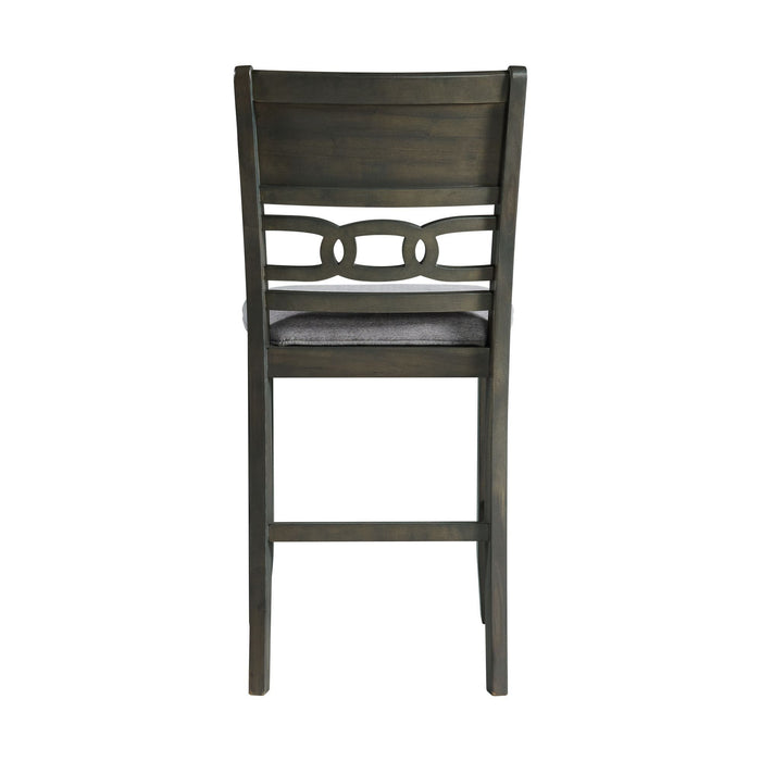Amherst - Counter Side Chair With Fabric Cushion (Set of 2) - Gray Finish – Chair Sets by Elements International at Furniture Wholesale Plus , Nashville furniture store