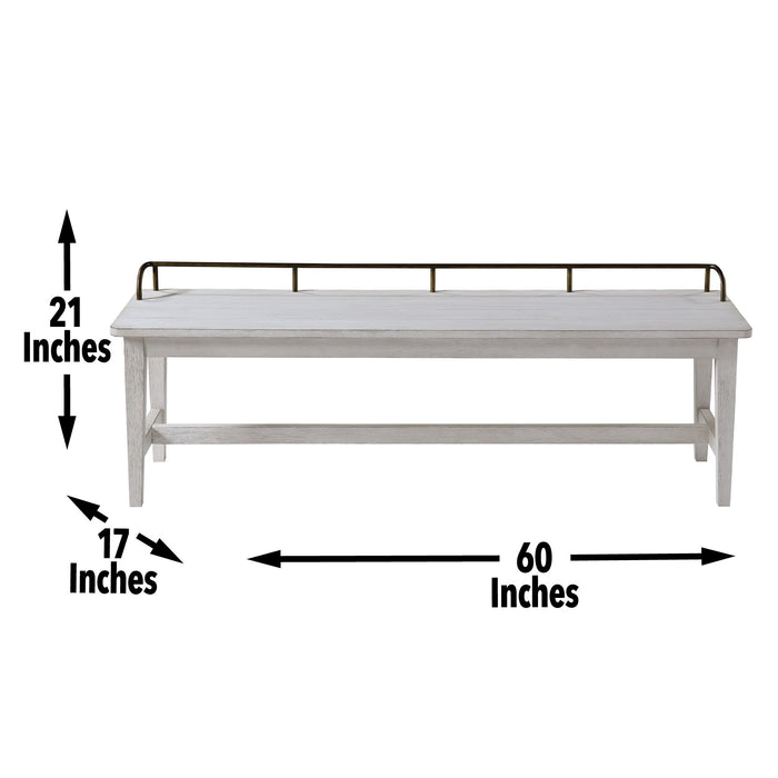 Pendleton - Dining Bench - White – Dining Benches by Steve Silver Furniture at Furniture Wholesale Plus , Nashville furniture store