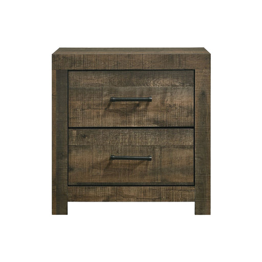 Bailey - 2-Drawer Nightstand - Walnut – Accent Nightstands by Elements International at Furniture Wholesale Plus , Nashville furniture store