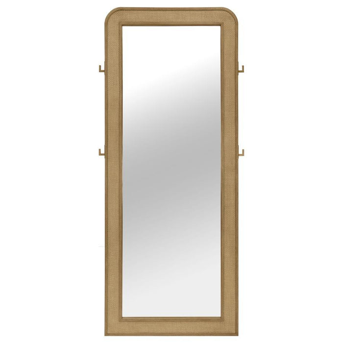 Arini - Cane Weave Full Length Standing Floor Mirror – Floor Mirrors by Coaster Fine Furniture at Furniture Wholesale Plus , Nashville furniture store