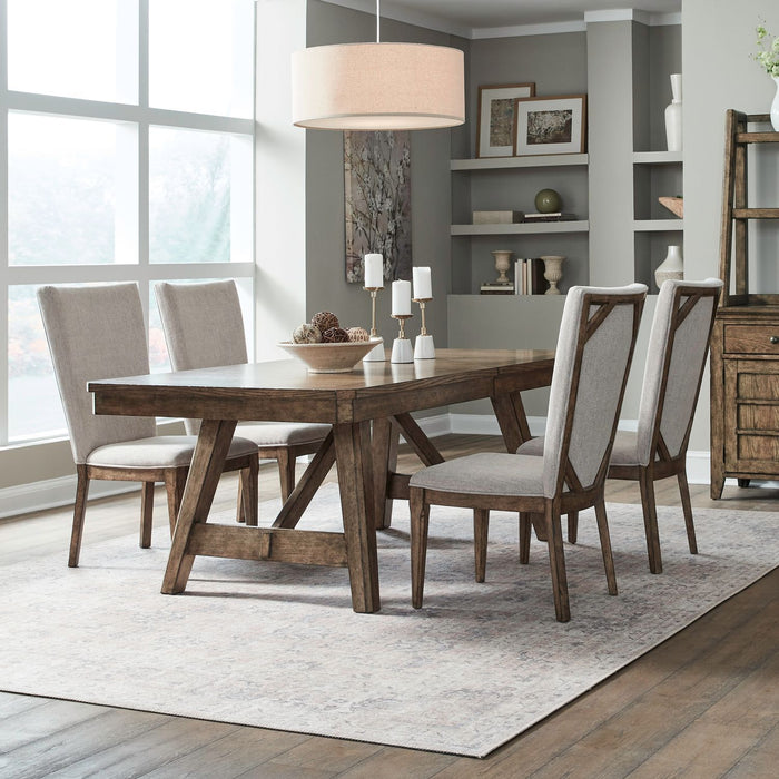 Carolina Park - Trestle Table Set – 5 Piece Dining Room Sets by Liberty Furniture at Furniture Wholesale Plus , Nashville furniture store