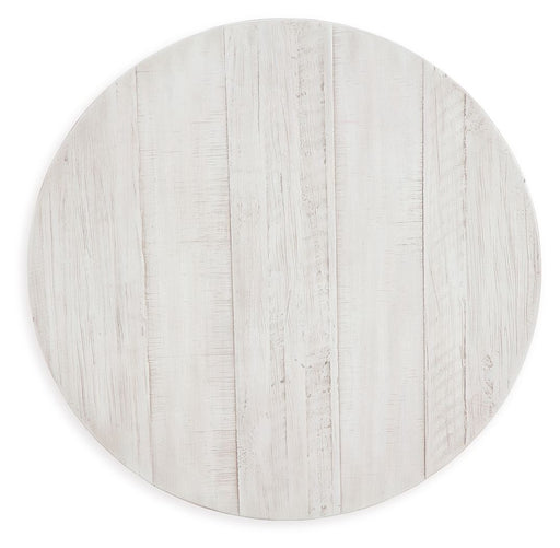 Jallison - Round End Table - Off White – End Tables by Signature Design by Ashley® at Furniture Wholesale Plus , Nashville furniture store