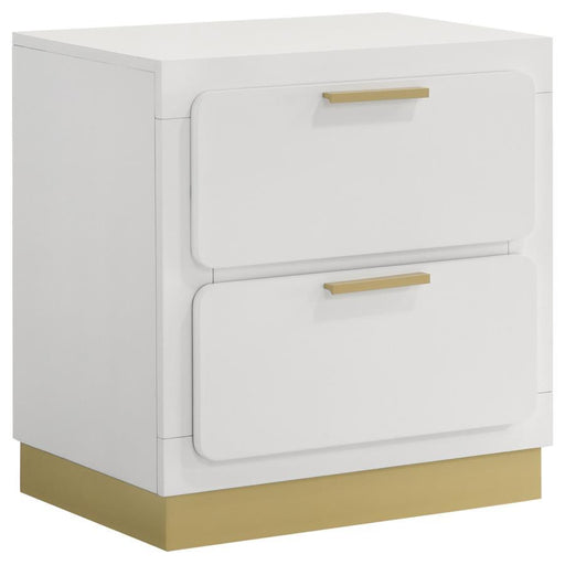 Caraway - 2-Drawer Nightstand - Premium Accent Nightstands from Coaster Fine Furniture - Just $169! Shop now at Furniture Wholesale Plus  We are the best furniture store in Nashville, Hendersonville, Goodlettsville, Madison, Antioch, Mount Juliet, Lebanon, Gallatin, Springfield, Murfreesboro, Franklin, Brentwood