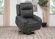 Raelynn - Upholstered Track Arm Recliner – Reclining Chairs by Coaster Fine Furniture at Furniture Wholesale Plus , Nashville furniture store