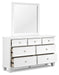 Fortman - Dresser And Mirror - White – Dresser & Mirror by Signature Design by Ashley® at Furniture Wholesale Plus , Nashville furniture store
