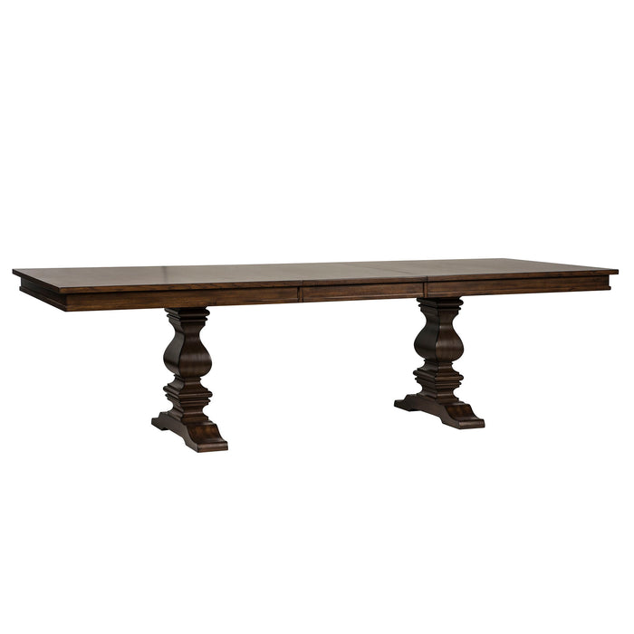 Armand - Trestle Table - Antique Brownstone – Dining Tables by Liberty Furniture at Furniture Wholesale Plus , Nashville furniture store