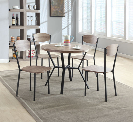 Blake - Round Dinette Set - Premium 5 Piece Dining Room Sets from Crown Mark - Just $289! Shop now at Furniture Wholesale Plus  We are the best furniture store in Nashville, Hendersonville, Goodlettsville, Madison, Antioch, Mount Juliet, Lebanon, Gallatin, Springfield, Murfreesboro, Franklin, Brentwood