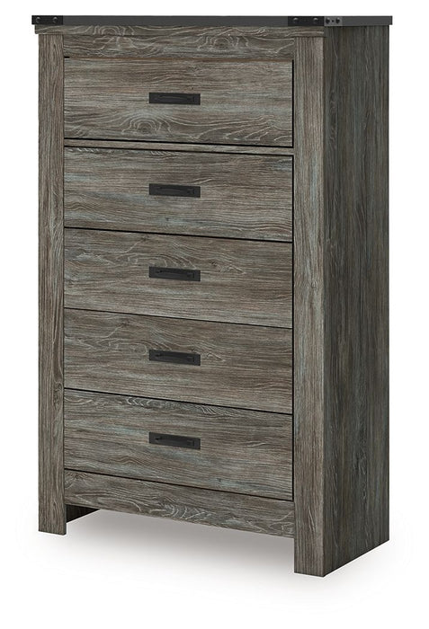 Frandern - Five Drawer Chest - Gray – Accent Chests by Signature Design by Ashley® at Furniture Wholesale Plus , Nashville furniture store