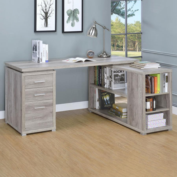 Yvette - 3-Drawer L-Shape Computer Desk - Premium Corner Desks from CoasterEveryday - Just $409! Shop now at Furniture Wholesale Plus  We are the best furniture store in Nashville, Hendersonville, Goodlettsville, Madison, Antioch, Mount Juliet, Lebanon, Gallatin, Springfield, Murfreesboro, Franklin, Brentwood