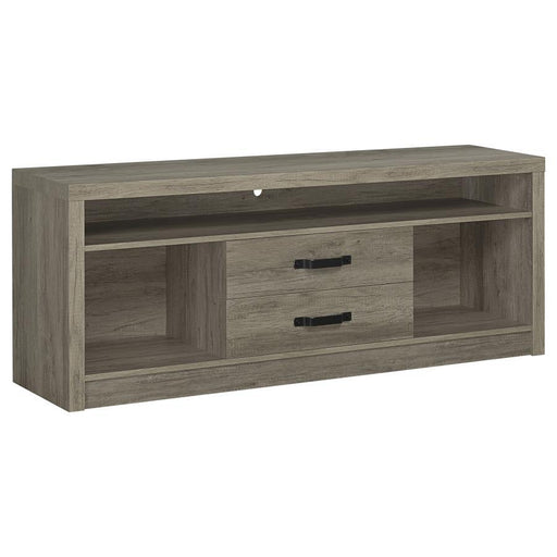 Burke - 2-Drawer Engineered Wood TV Stand - Gray Driftwood - Premium TV Stands from CoasterEssence - Just $249! Shop now at Furniture Wholesale Plus  We are the best furniture store in Nashville, Hendersonville, Goodlettsville, Madison, Antioch, Mount Juliet, Lebanon, Gallatin, Springfield, Murfreesboro, Franklin, Brentwood