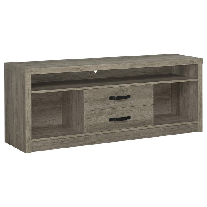 Burke - 2-Drawer Engineered Wood TV Stand - Gray Driftwood – TV Stands by CoasterEssence at Furniture Wholesale Plus , Nashville furniture store