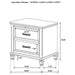 Franco - 2-Drawer Nightstand – Nightstands w/ Charging Stations by CoasterEssence at Furniture Wholesale Plus , Nashville furniture store