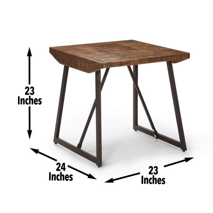 Walden - Parquet End Table - Brown – End Tables by Steve Silver Furniture at Furniture Wholesale Plus , Nashville furniture store