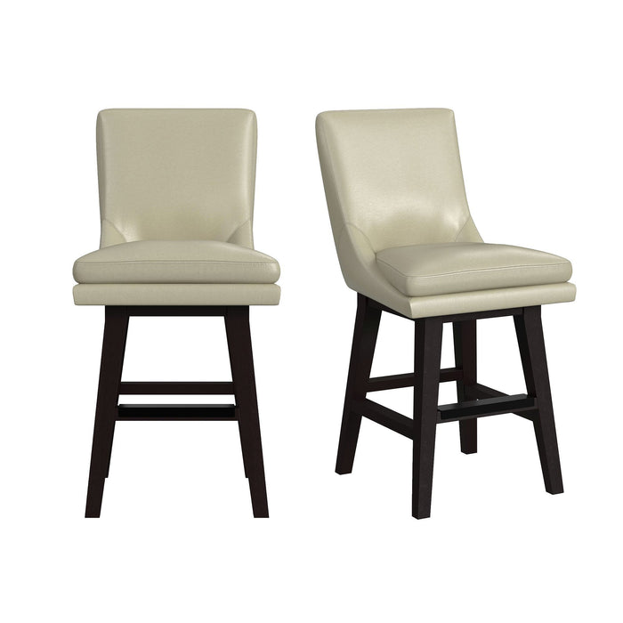 Villanova - Swivel PU Counter Stool (Set of 2) – Stool Sets by Elements International at Furniture Wholesale Plus , Nashville furniture store