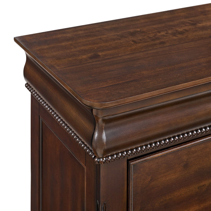 Northridge - 2-Drawer Nightstand - Cherry – Accent Nightstands by Elements International at Furniture Wholesale Plus , Nashville furniture store