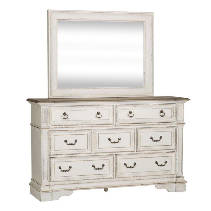 Abbey Park - Dresser & Mirror - Antique White – Dresser & Mirror by Liberty Furniture at Furniture Wholesale Plus , Nashville furniture store