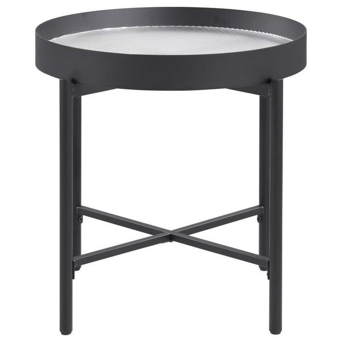Ozella - Round Table With Hidden Storage Sandy – End Tables by Coaster Fine Furniture at Furniture Wholesale Plus , Nashville furniture store