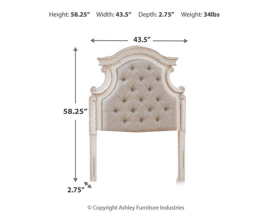 Realyn - Twin UPH Panel Headboard - Chipped White – Panel Headboards by Signature Design by Ashley® at Furniture Wholesale Plus , Nashville furniture store