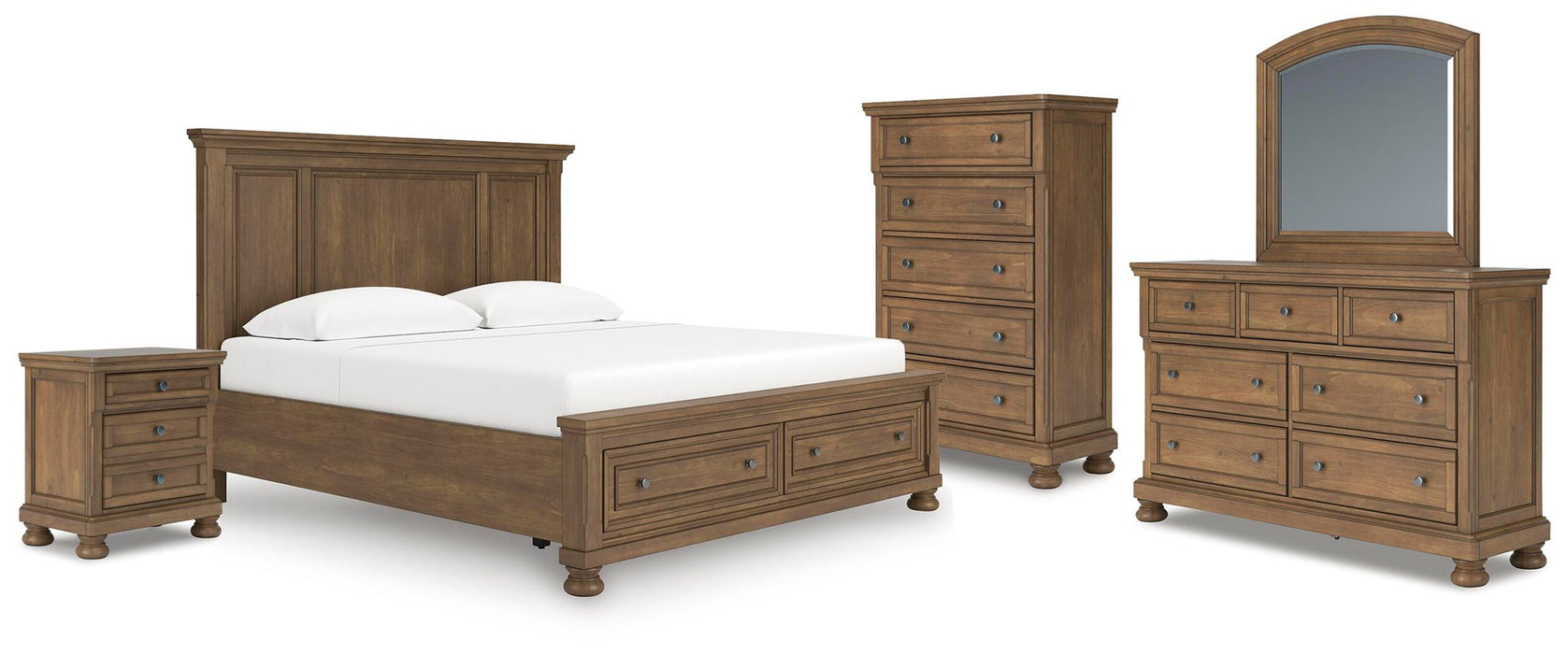 Feddinger - Panel Storage Bedroom Set – 5 Piece Bedroom Sets by Signature Design by Ashley® at Furniture Wholesale Plus , Nashville furniture store