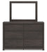 Fraluna - 3 Pc. - Queen Panel Storage Bed, Dresser And Mirror - Charcoal – 3 Piece Bedroom Sets by Signature Design by Ashley® at Furniture Wholesale Plus , Nashville furniture store