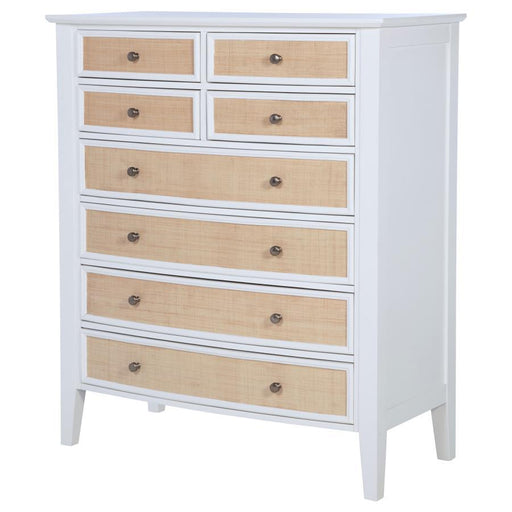 Bexhill - 8-Drawer Chest Of Drawers - White – Accent Chests by Coaster Fine Furniture at Furniture Wholesale Plus , Nashville furniture store