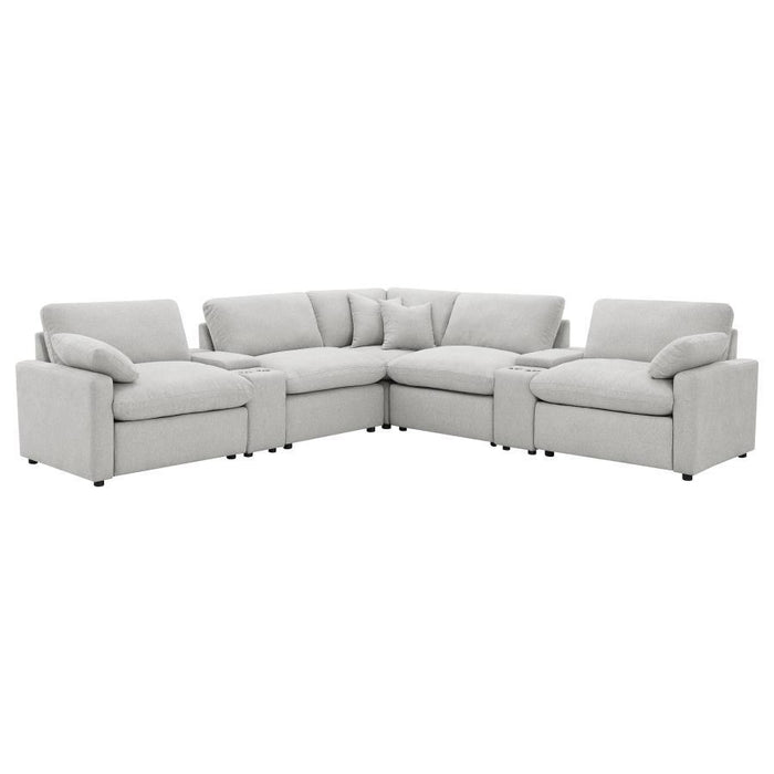 Collins - 7-Piece Modular Power Reclining Sectional – Reclining Sectionals by Coaster Fine Furniture at Furniture Wholesale Plus , Nashville furniture store