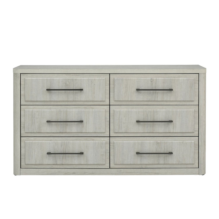 Modern Play - 6 Drawer Dresser - Natural White – Dressers by Liberty Furniture at Furniture Wholesale Plus , Nashville furniture store