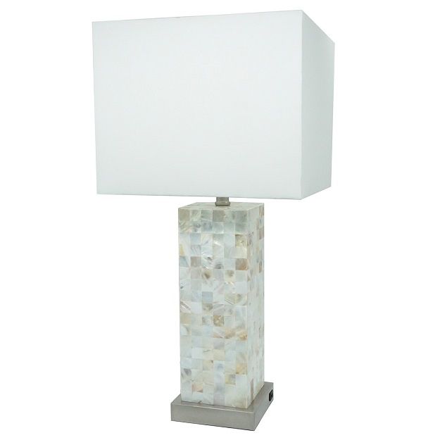 Table Lamp - Pearl Silver / White – Table Lamps by Crown Mark at Furniture Wholesale Plus , Nashville furniture store