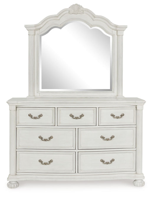 Montelaine - Dresser And Mirror - Antique White – Dresser & Mirror by Benchcraft® at Furniture Wholesale Plus , Nashville furniture store