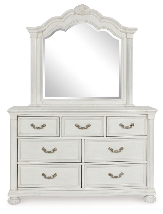 Montelaine - Dresser And Mirror - Antique White – Dresser & Mirror by Benchcraft® at Furniture Wholesale Plus , Nashville furniture store