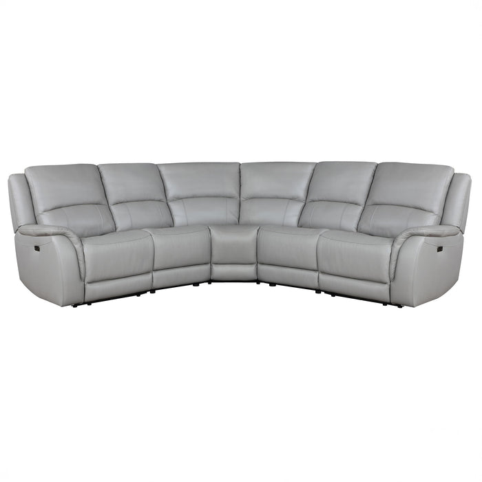 Alexandria - Leather Power Sectional – Reclining Sectionals by Steve Silver Furniture at Furniture Wholesale Plus , Nashville furniture store